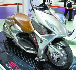 五羊-本田电动摩托概念车广州车展首发