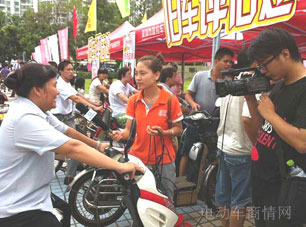 台铃关注民生公益换购引爆海口