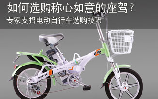 专业人士支招如何选购电动自行车