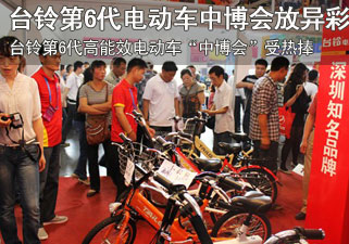 台铃第6代高能效电动车“中博会”受热捧