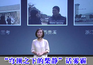 “穹顶之下的柴静”电动车人更应该站出来对抗雾霾！