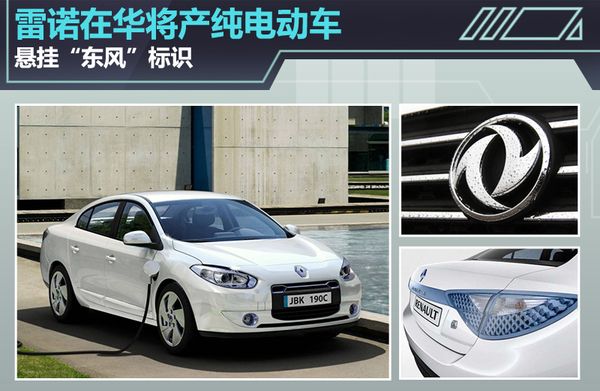雷诺挂东风标识在华产纯电动车 锂电池蓄能22kW/h