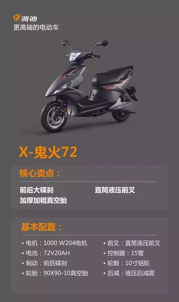 2016雅迪力推的全新豪华款车型盘点