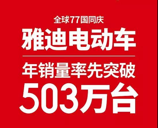 年销量突破503万台！连续高端销量遥遥领先行业！雅迪怎么做到的？