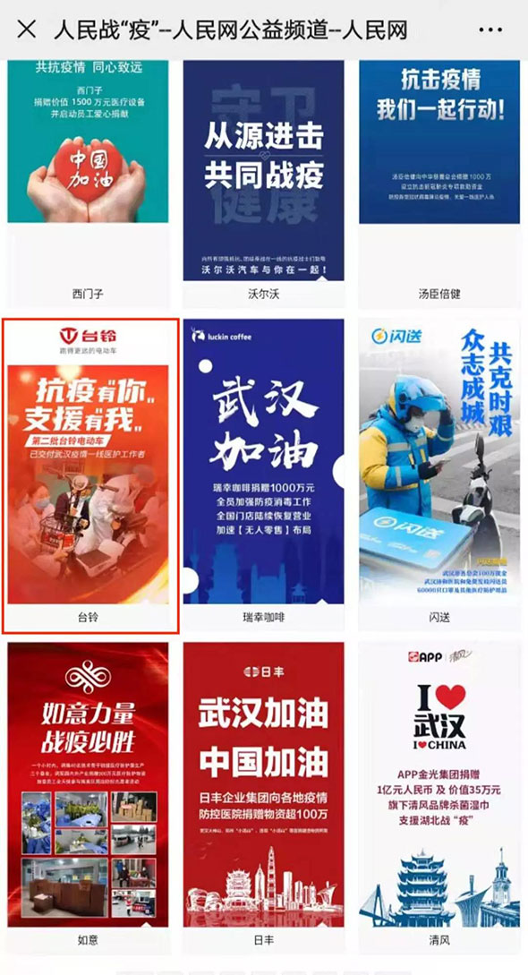 台铃集团抗“疫”行动获人民网等多家权威媒体争相报道！