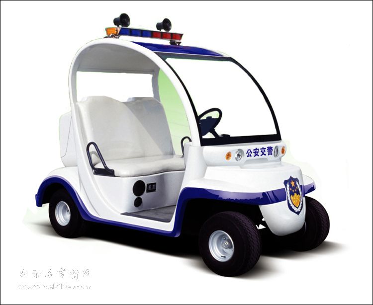 两座电动巡逻警车