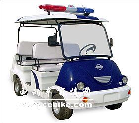 五座电动巡逻警车