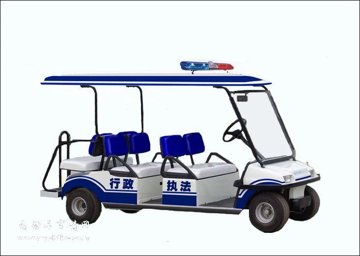 六座电动巡逻警车