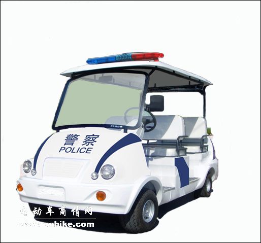 五座电动巡逻警车