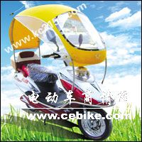 阳光快车电动车挡雨遮阳篷，轻松实现二轮变轿车的梦想