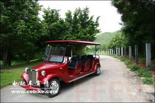 豪华电动看楼车/火狐电动老爷车/电瓶巡逻车价格/电动观光车