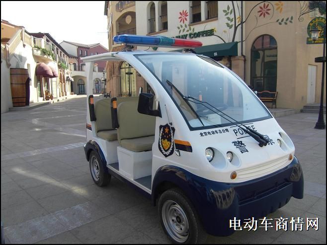两排电动巡逻车