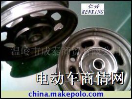 电动车前钢圈10*3.0亚黑